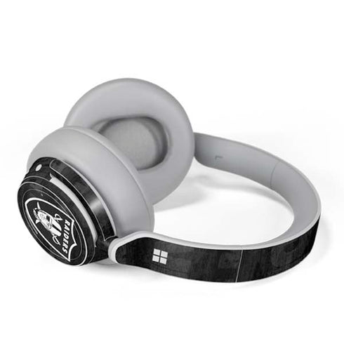 NFL Las Vegas Raiders Black & White Surface Headphones Skin